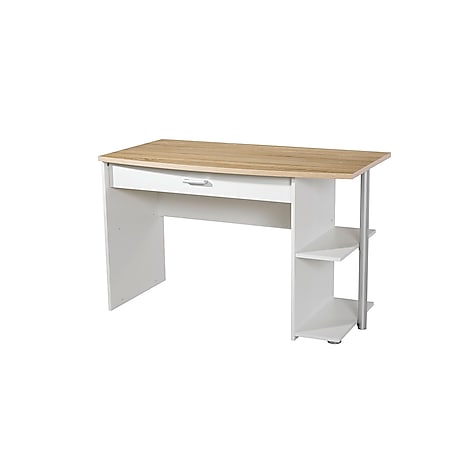 Schreibtisch Acun 120*64 cm weiß - grau - Bild 1
