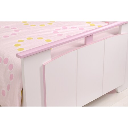 Kinderzimmer Biotiful 12 Parisot Kleiderschrank kaufen 4-teilig Kommode online rosa Nachtkommode - Bett bei Netto weiß