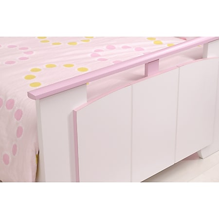 Kinderzimmer Biotiful 12 Parisot 4-teilig Kleiderschrank Kommode Bett  Nachtkommode weiß - rosa online kaufen bei Netto