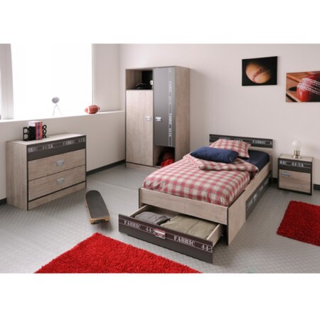 Jugendzimmer-Set kaufen Fabric grau online Parisot Netto 1 bei 4-teilig