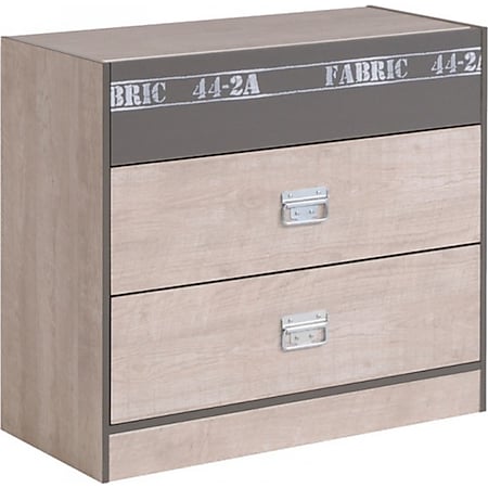 Kommode Fabric Parisot mit 3 Schubladen B 87 cm H 77 cm grau - Bild 1