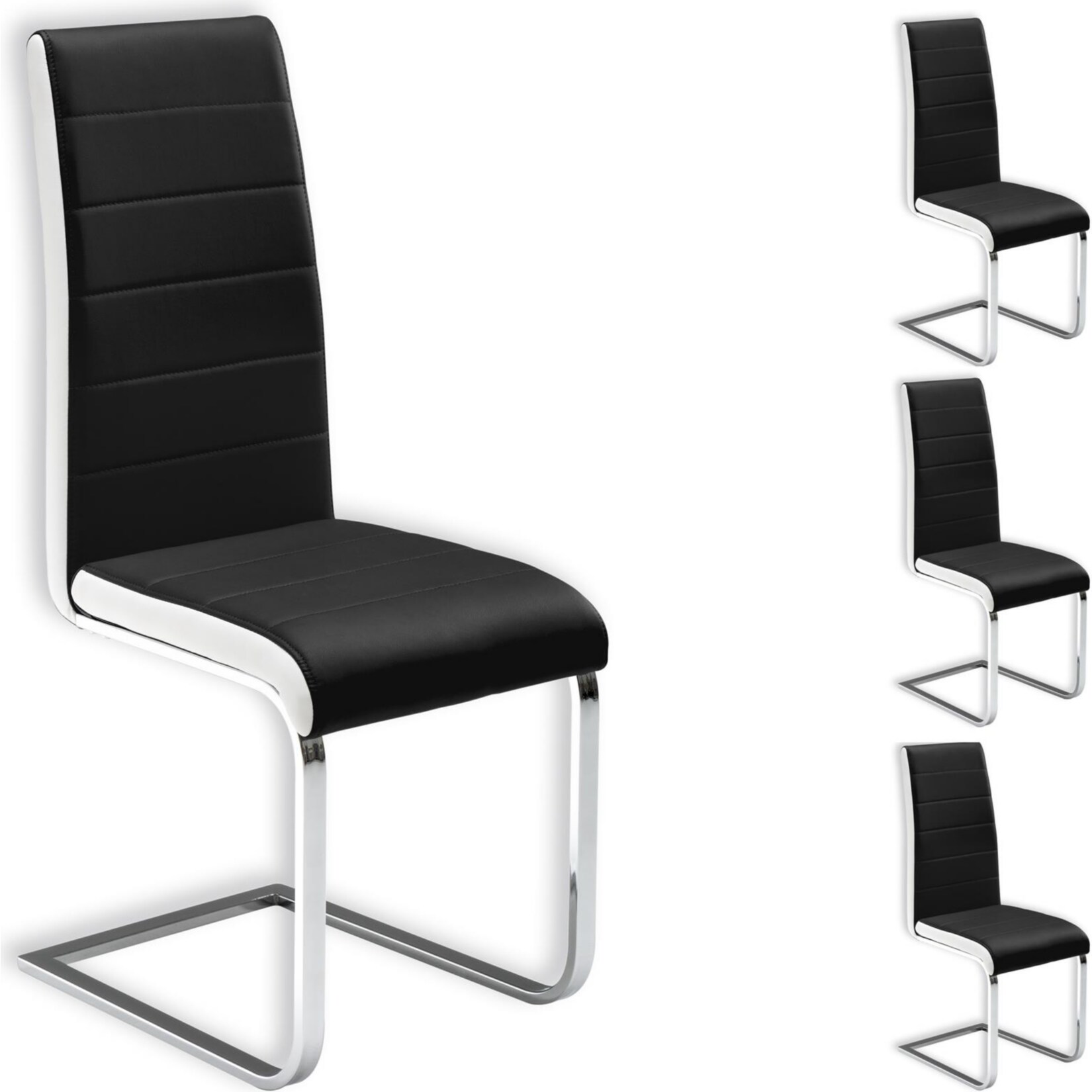 IDIMEX Schwingstuhl 4er Set EVELYN - Bild 1