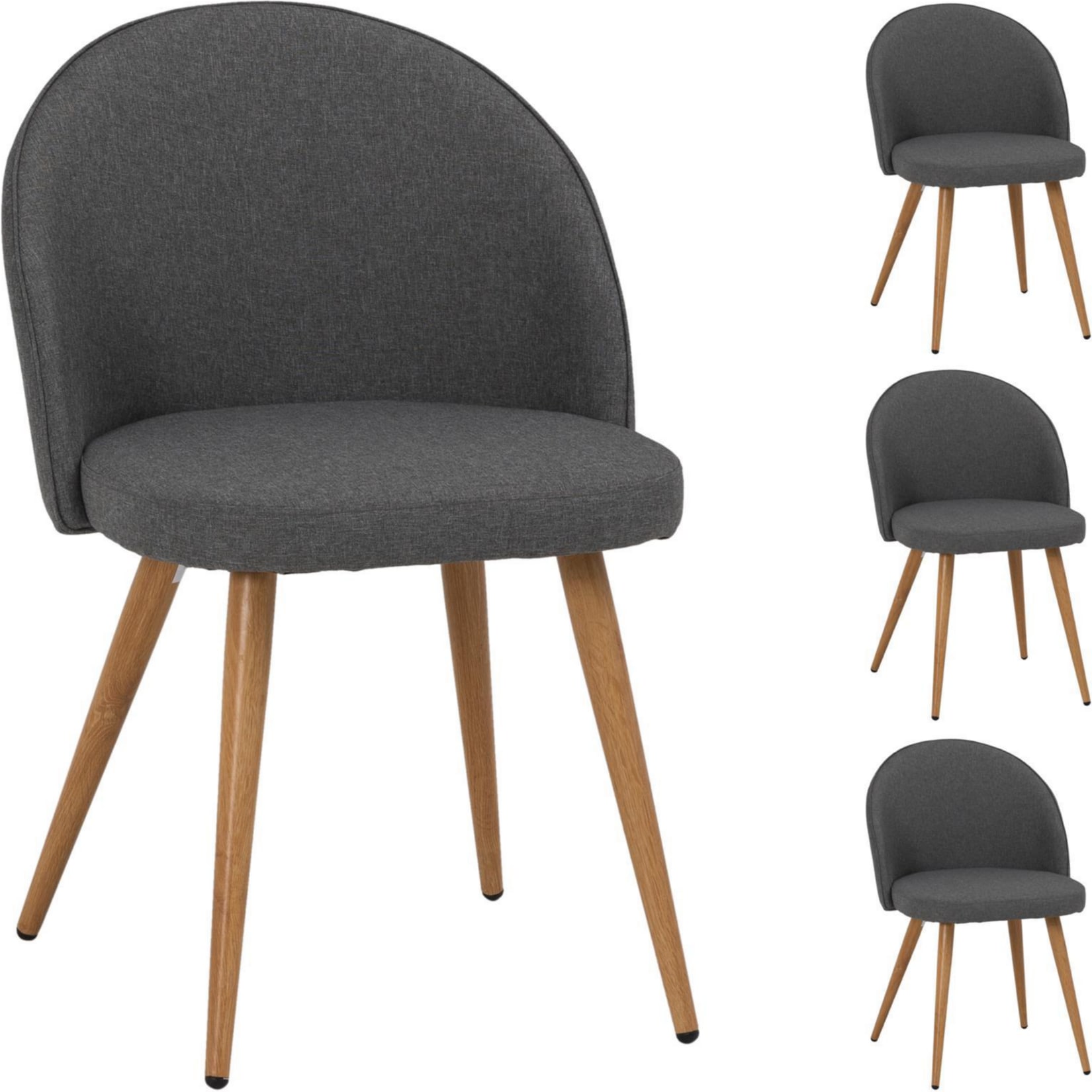 IDIMEX Esszimmerstuhl 4er Set Stoff SUAVE - Bild 1