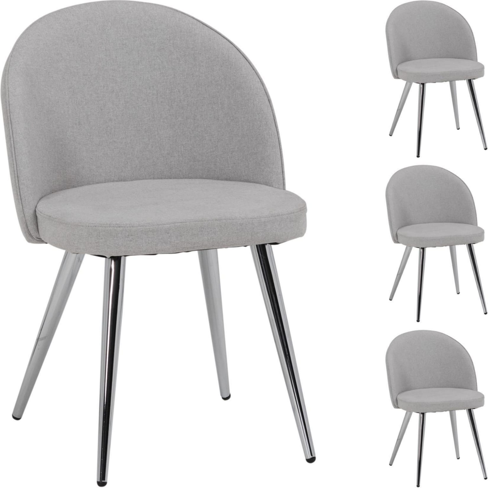 IDIMEX Esszimmerstuhl 4er Set Stoff SENSO - Bild 1