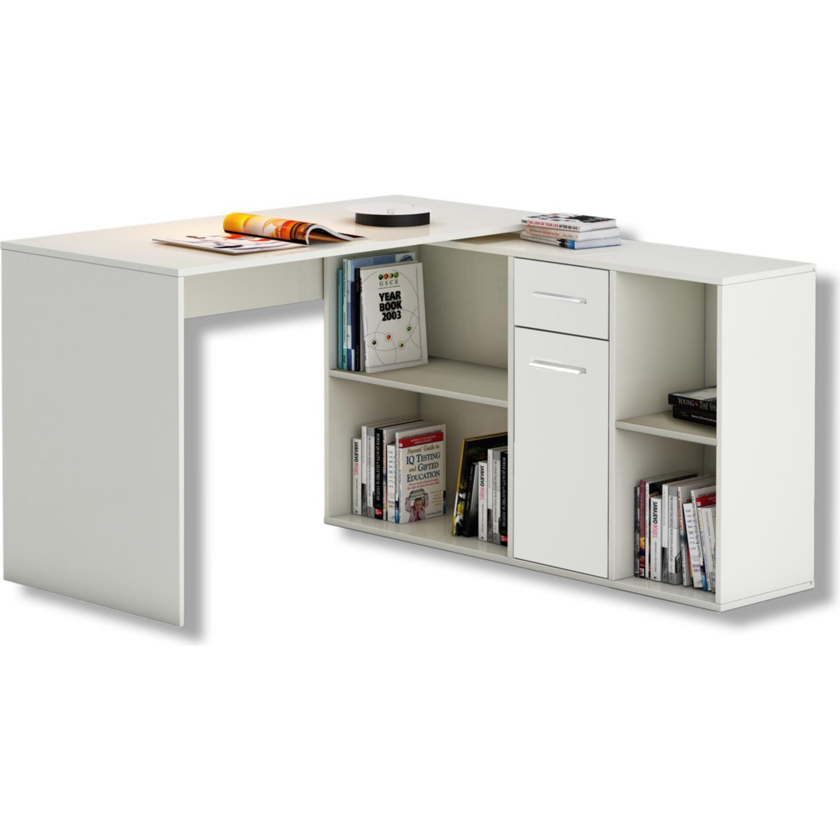 IDIMEX Eckschreibtisch mit Regalteil CARMEN - Bild 1