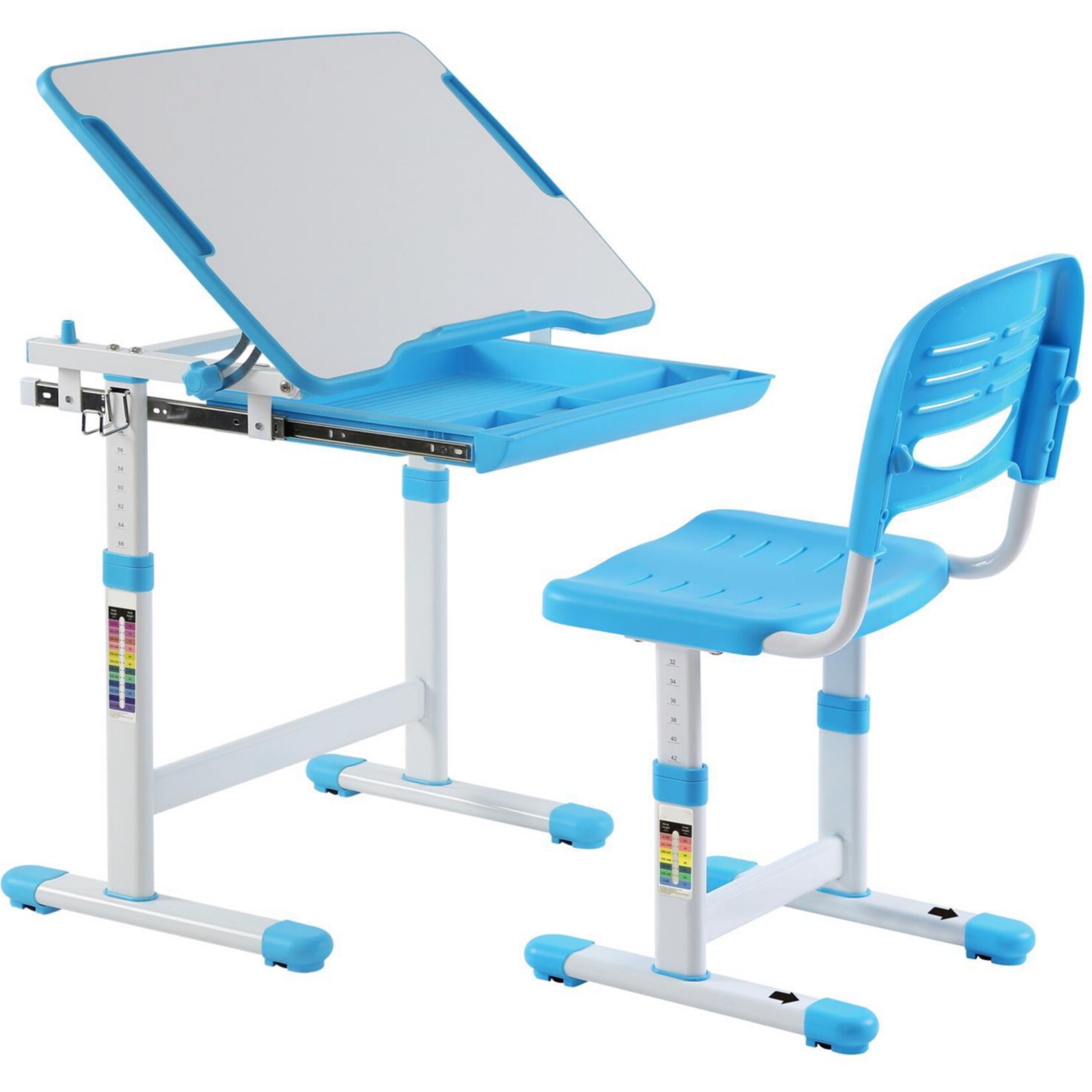 IDIMEX Kinderschreibtisch Set h&ouml;henverstellbar ALUMNO - Bild 1