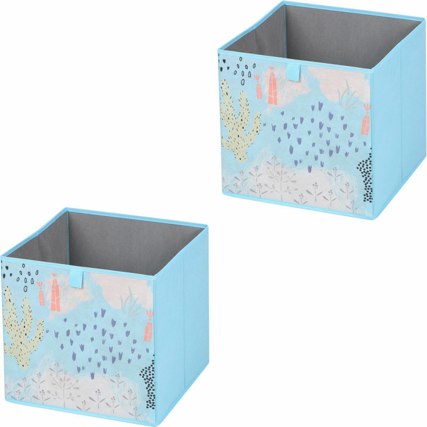 IDIMEX Stoffbox 2er Set FLOWER MORNING-2 - Bild 1