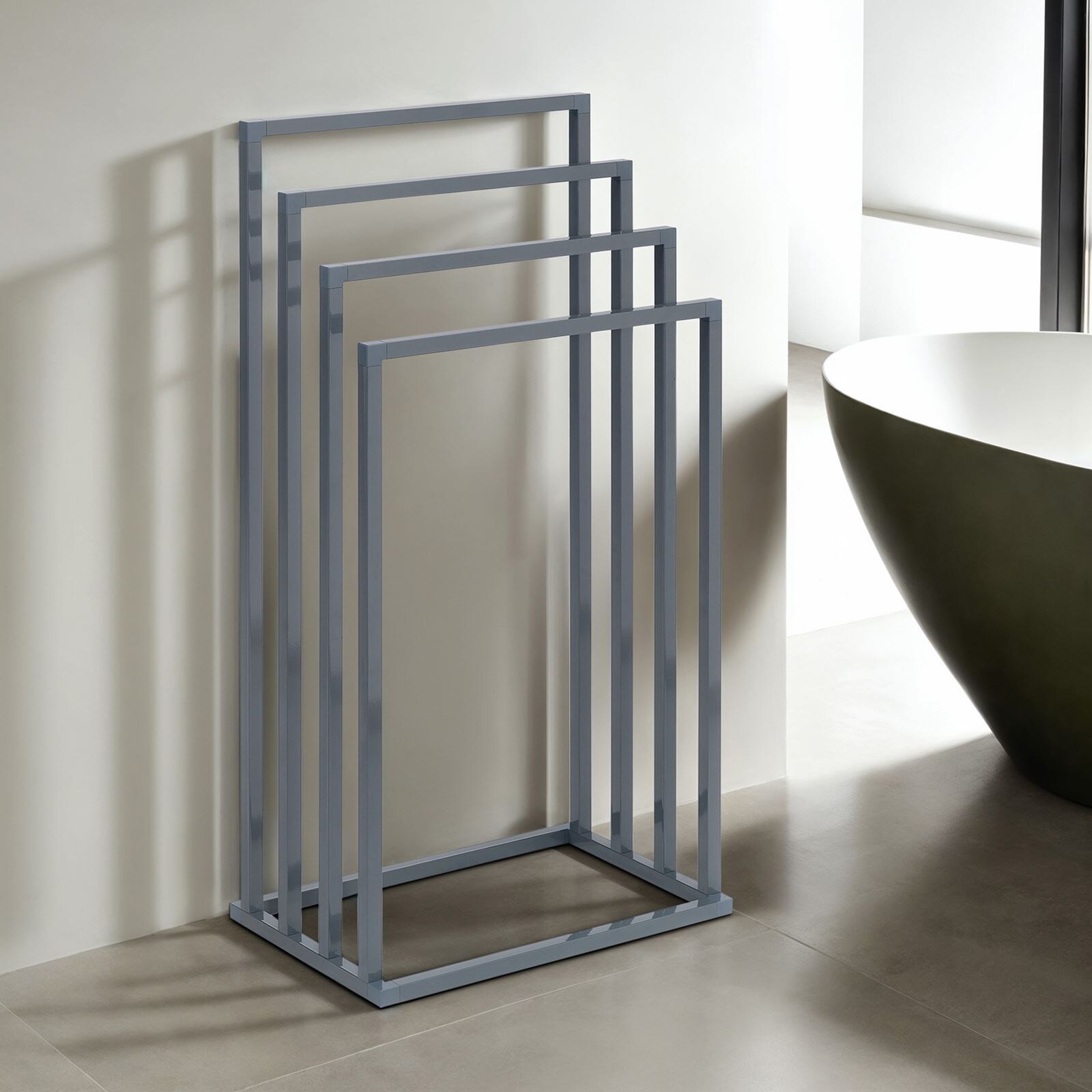 IDIMEX Handtuchhalter SENZA mit 4 Stangen freistehend – Beige | 04016787183825