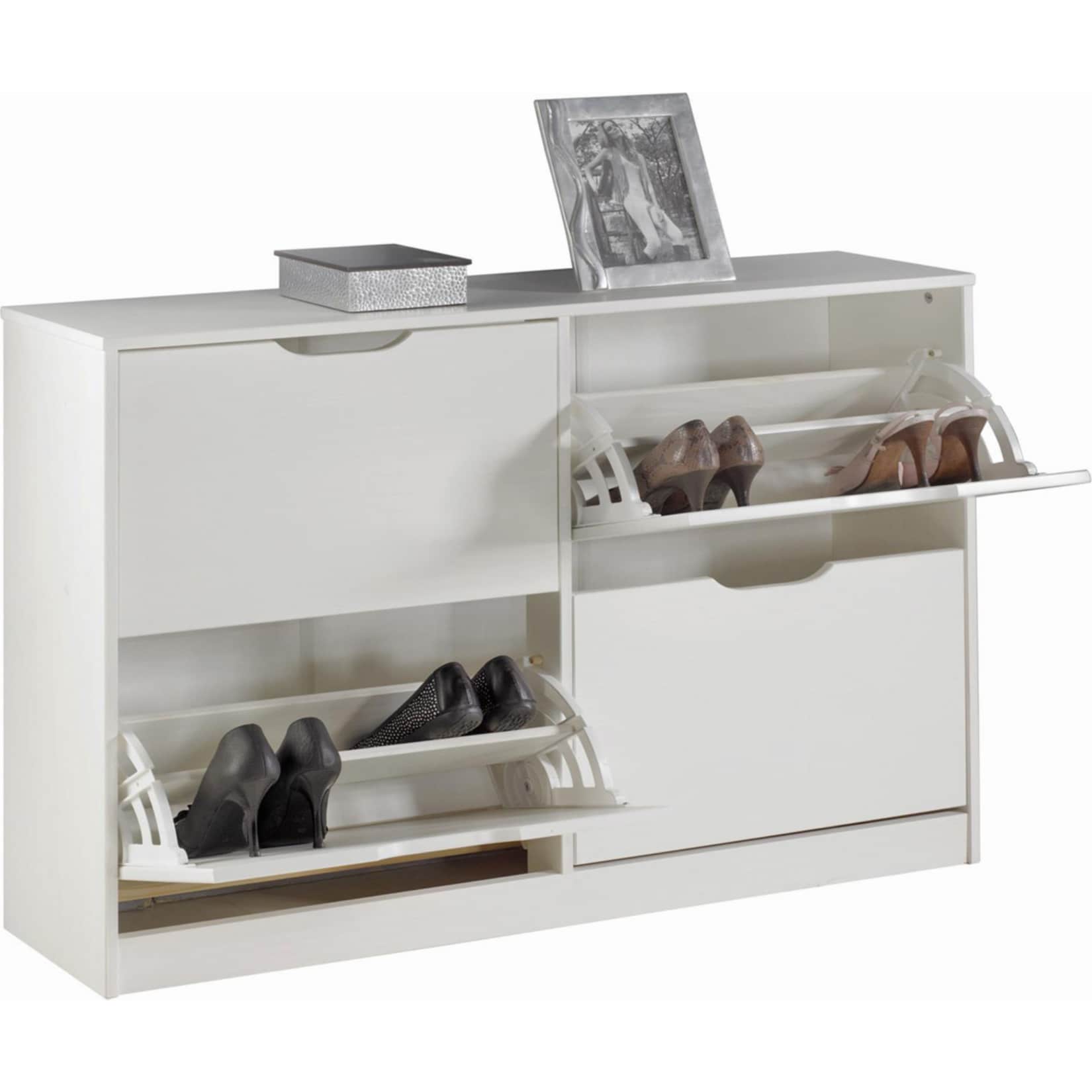 IDIMEX Schuhschrank 2x2 Kipper BASIL - Bild 1