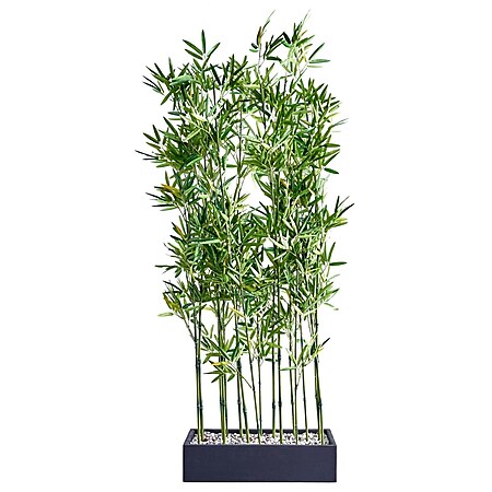 Kunstpflanze Raumtrenner Bambus Grün - Bild 1