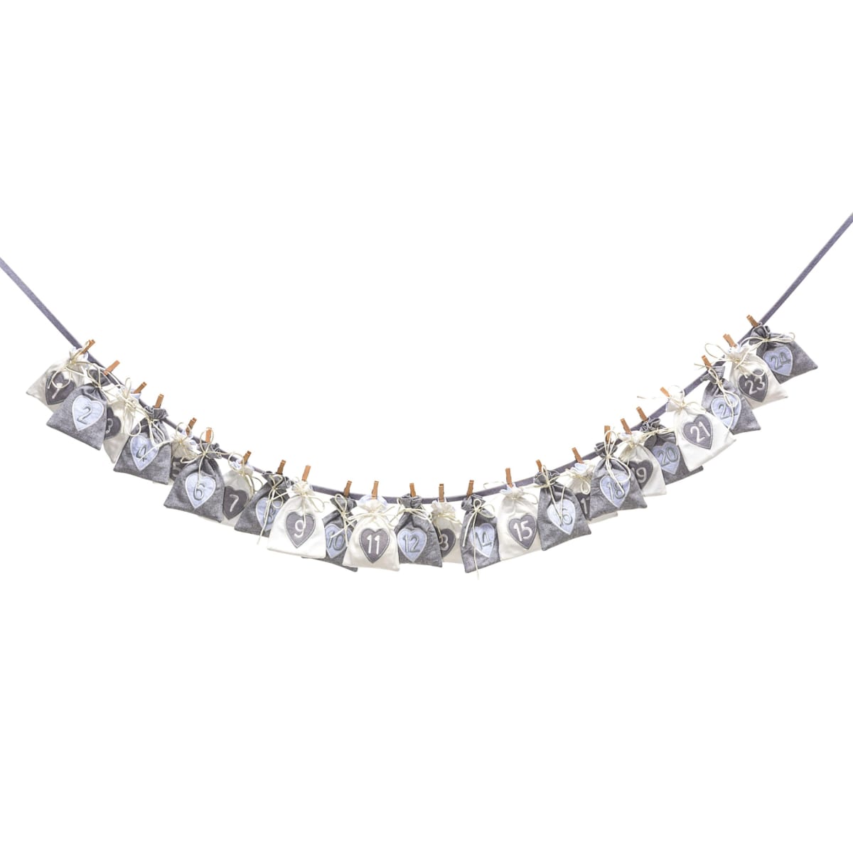 adventskalender herzenswunsch grau beige online kaufen bei netto