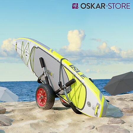 Oskar Transportwagen für SUP Stand Up Paddle Surfboard Transport Kajakwagen Alu