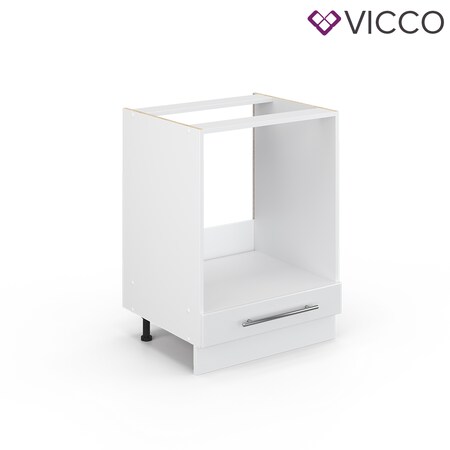 bei VICCO Unterschrank 60 Küchenzeile kaufen cm online Weiß Herdumbauschrank Netto Fame