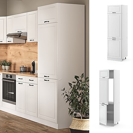 Vicco Kühlumbauschrank 60 cm Weiß Küchenschrank Unterschrank Küchenzeile  R-Line online kaufen bei Netto