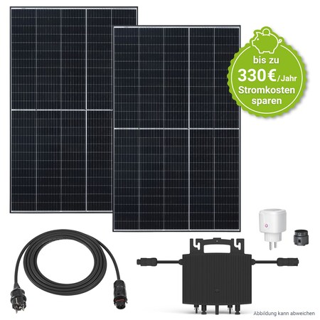 Juskys Balkonkraftwerk 600W Solaranlage Komplettset Photovoltaik Anlage  steckerfertig - Verkauf nur an Endverbraucher online kaufen bei Netto