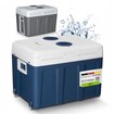 Juskys Kühlbox Nordpol 12V/230V für Auto, Lkw, Camping - thermoelektrisch Mini-Kühlschrank 40 L Blau