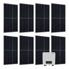 Juskys Solaranlage Set 3000 W Photovoltaik Anlage 8 Solarmodule, Wechselrichter und WLAN - Bild 1