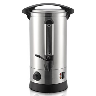 Juskys Glühweinkocher Teramo 10 Liter aus Edelstahl mit Zapfhahn - Heißgetränkespender Glühweinkessel - Bild 1