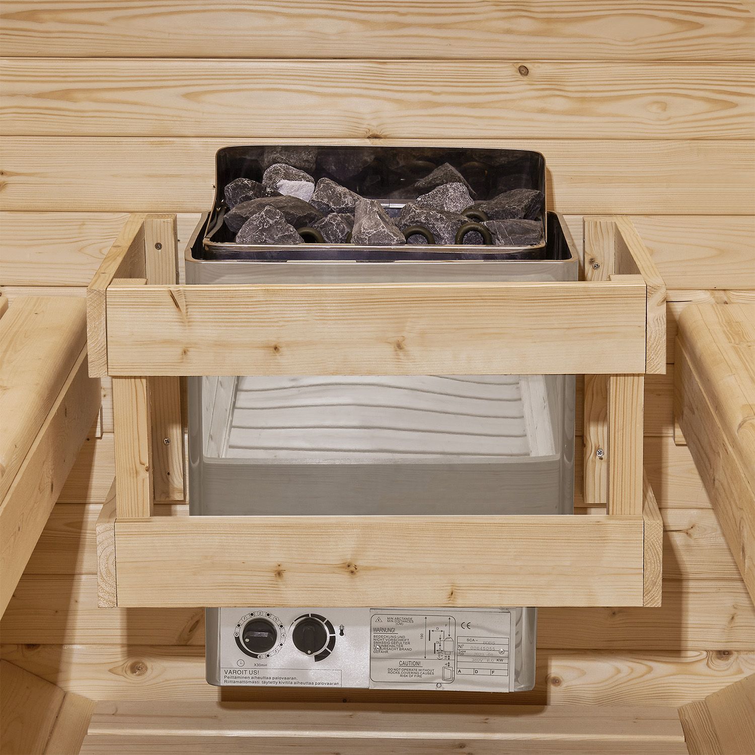 Artsauna Fasssauna Spitzbergen 180 - 4 Personen, 6 kW Ofen, Zubeh&ouml;r - Fichtenholz Sauna - Bild 1