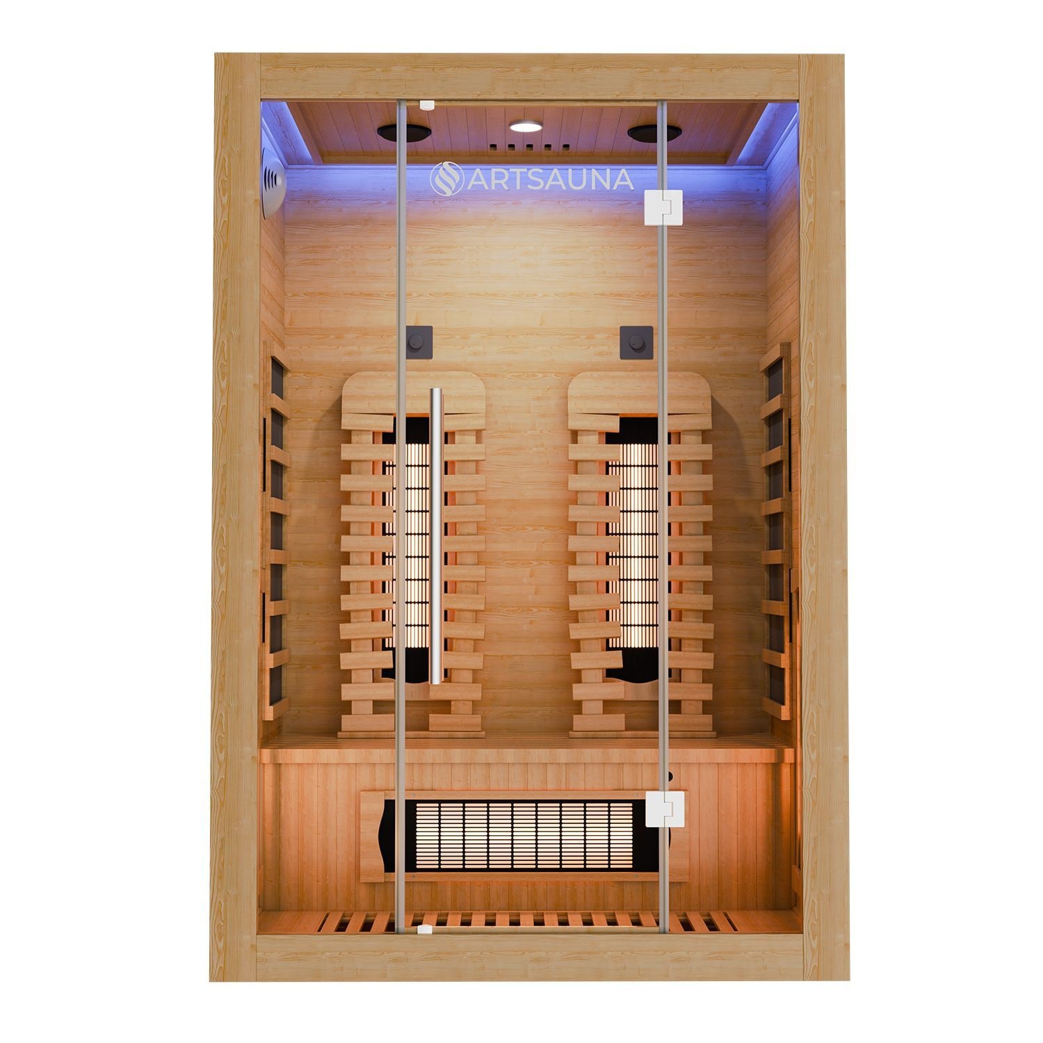 Artsauna Infrarotkabine Kiruna130 Premium Dual Technologie - Vollspektrumstrahler & Fl&auml;chenstrahler - Bild 1