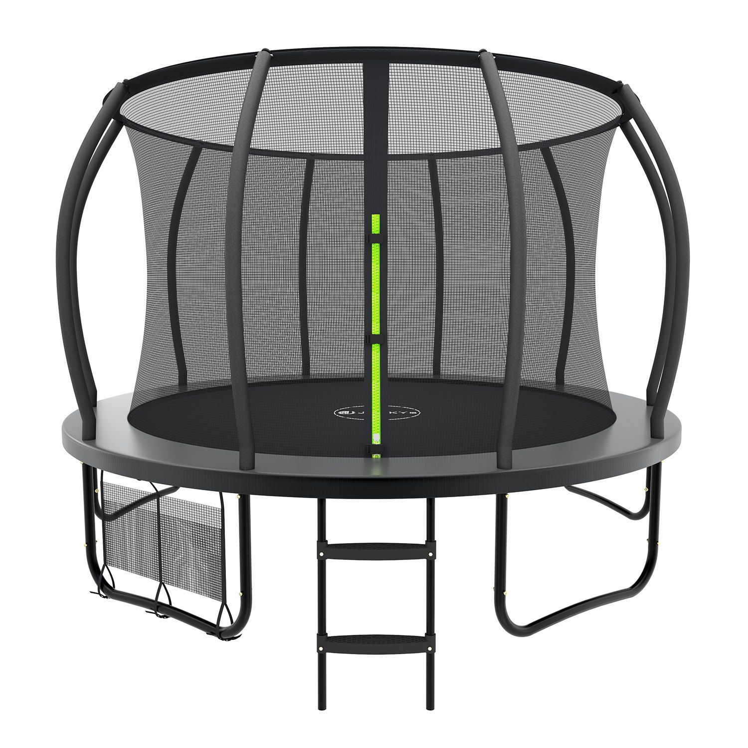 Juskys Trampolin SkyBounce L &Oslash; 366 cm &ndash; Gartentrampolin mit PowerSpring Sprungfedern & Leiter - Bild 1