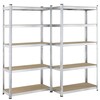 Juskys Lagerregal Basic 2er Set 180x90x40 cm – Metall Schwerlastregal, 10 Böden, 1750 kg, verzinkt - Bild 1