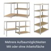 Juskys Lagerregal Basic 2er Set 180x90x40 cm – Metall Schwerlastregal, 10 Böden, 1750 kg, verzinkt - Bild 6