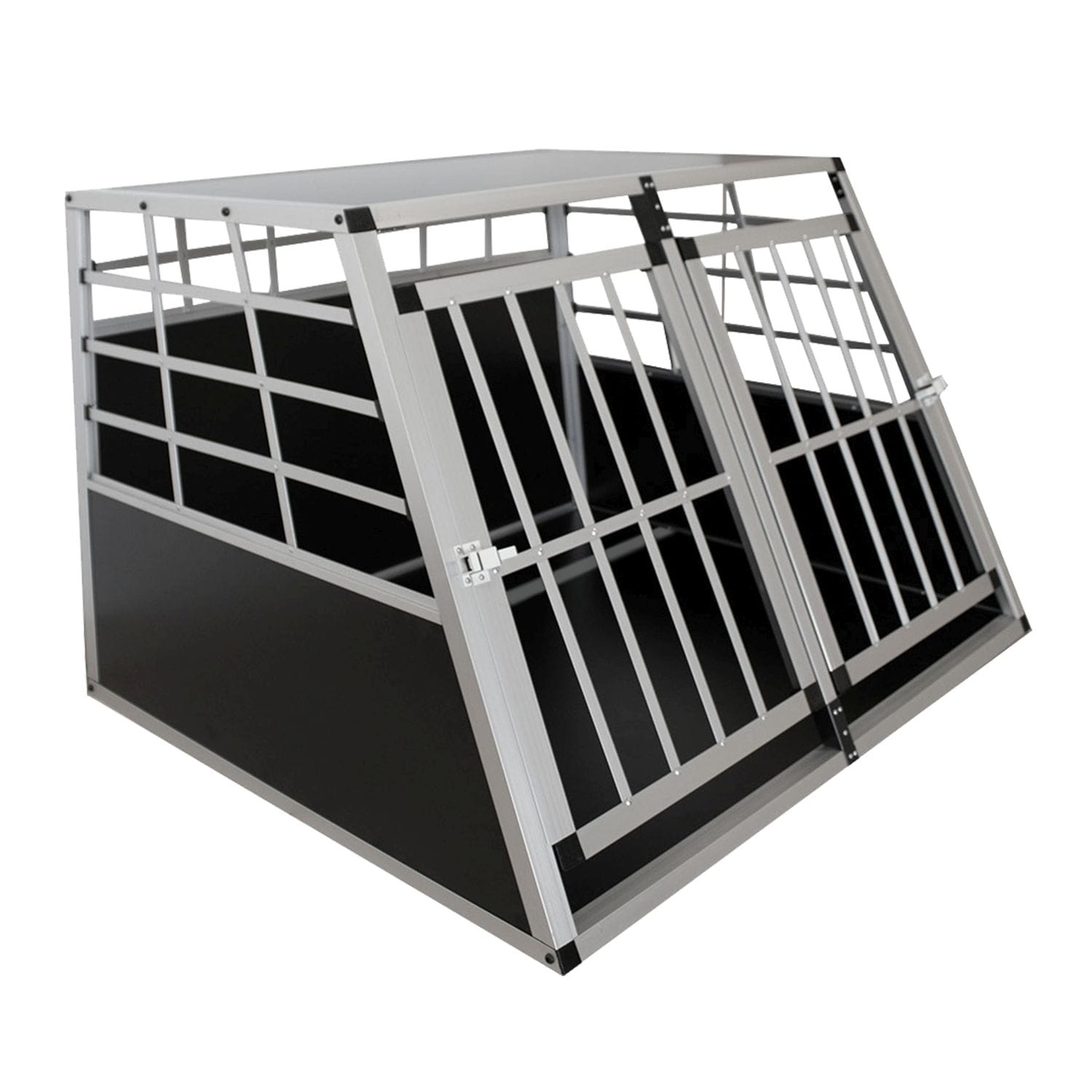 Juskys Alu Hundetransportbox XL - 96&times;90&times;71 cm verschlie&szlig;bar & pflegeleicht - Hundebox f&uuml;r Hunde - Bild 1