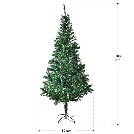 180cm Metallständer dunkelgrün flach Europalms Tannenbaum inkl 