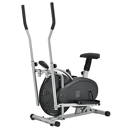 ArtSport 2in1 Crosstrainer & Heimtrainer – Fit­ness­ge­rät mit Computer, LCD Display, Sitz und Schwungrad - Bild 1