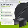 Juskys Mähroboter Garage mit Satteldach | Rasenmäher Dach Carport aus Metall | 86 × 98 × 63 cm - Bild 5