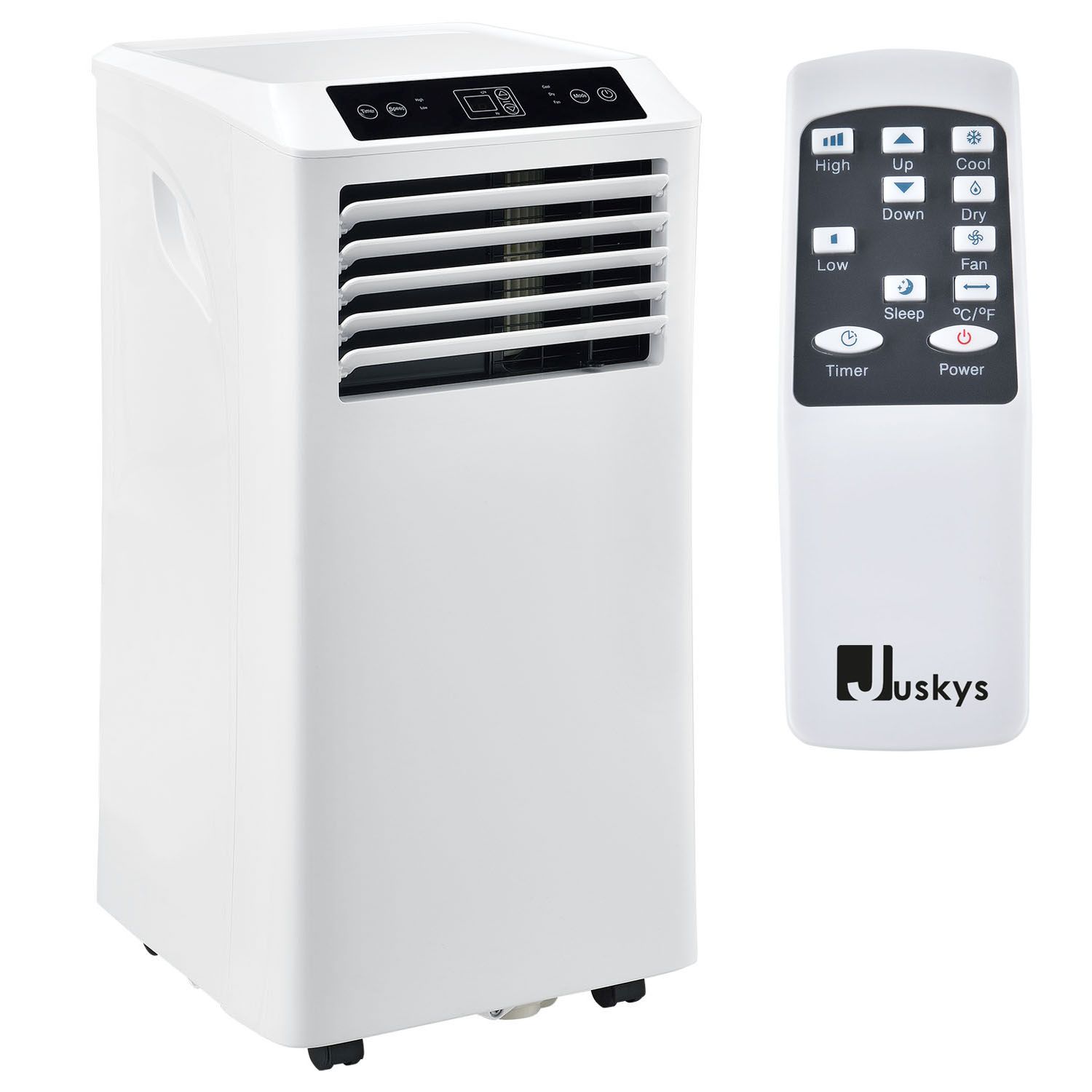 Juskys Lokales Klimagerät MK950W2 mit Fernbedienung & Timer – 9000 BTU – 3in1 Klimaanlage Kühlung