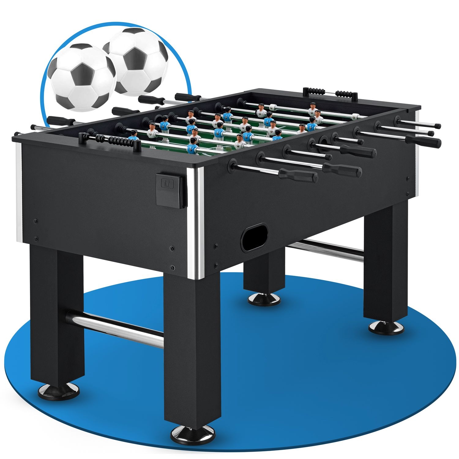 ArtSport Tischkicker Wuzzler &ndash; Kickertisch inkl. 2 B&auml;lle mit Getr&auml;nkehalter &ndash; Kicker &ndash; Tischfu&szlig;ball - Bild 1