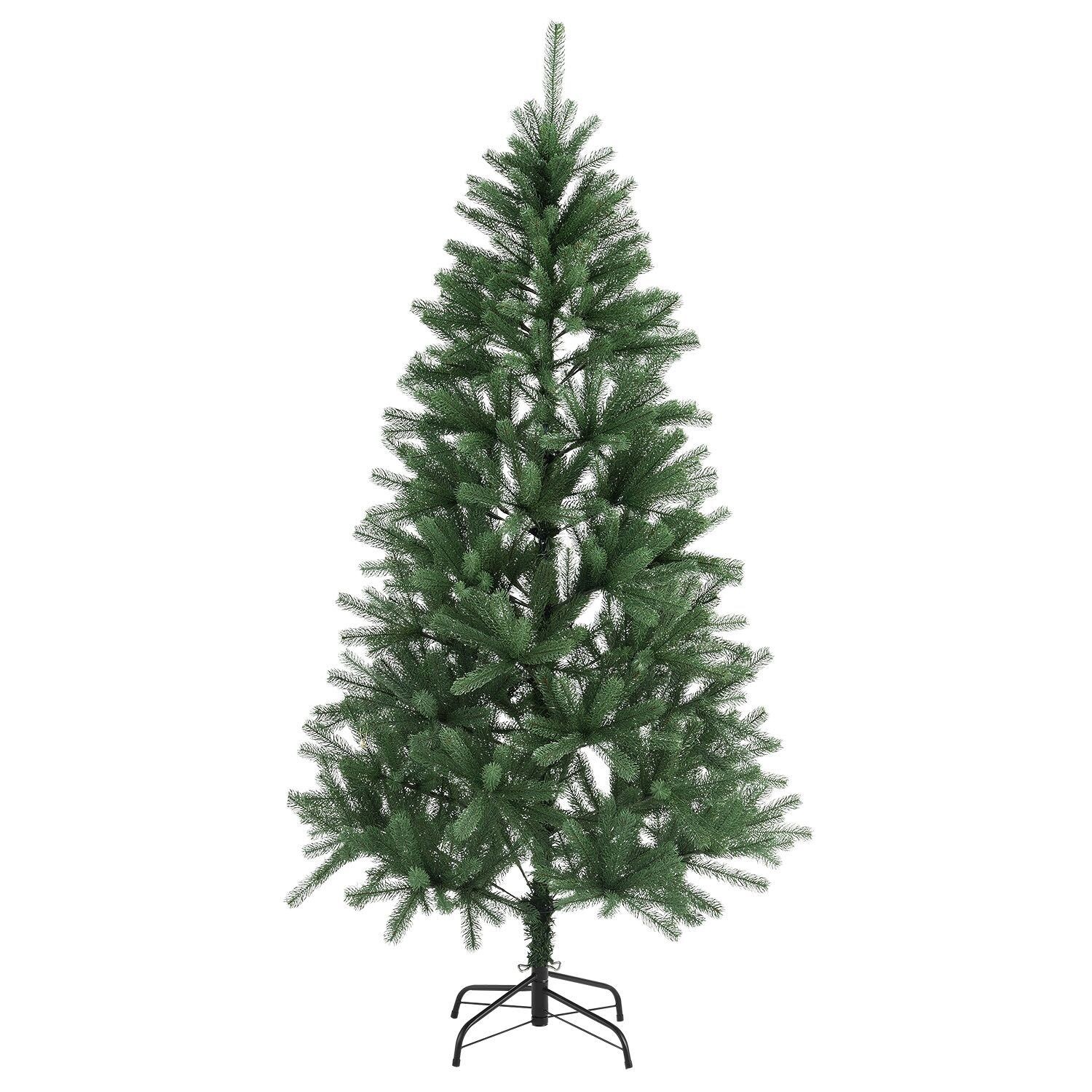 Juskys Weihnachtsbaum Talvi 180 cm hoch – künstlicher Tannenbaum aus PE-Kunststoff mit Metallständer | 04260565525240