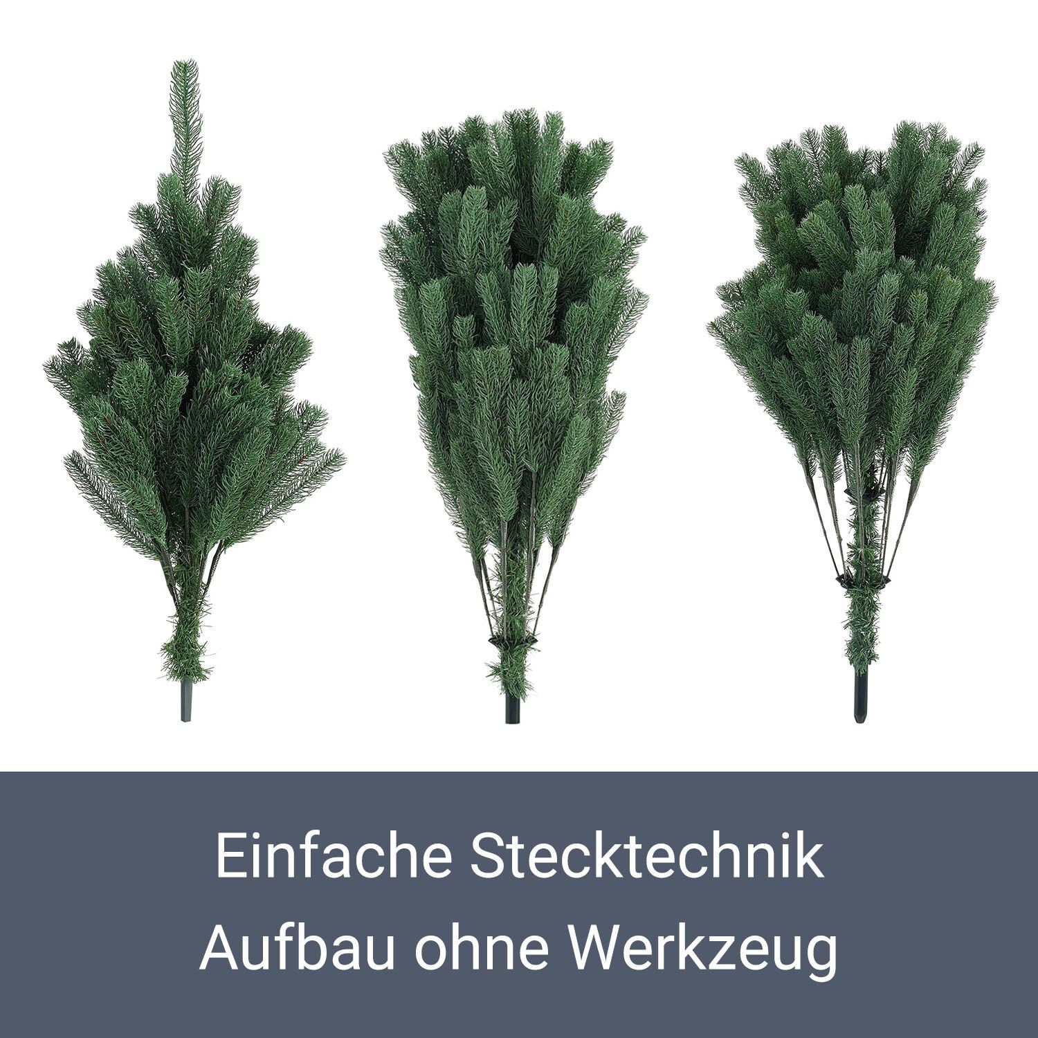 knstlicher weihnachtsbaum mit pe nadeln Knstlicher Weihnachtsbaum Spritzguss-Nadeln  SVITA