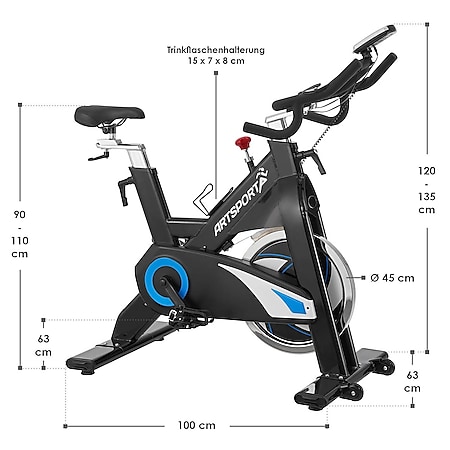 Heimtrainer Speedbike Fitness Fahrrad Hometrainer Cardio Ergometer bis 150kg DHL 