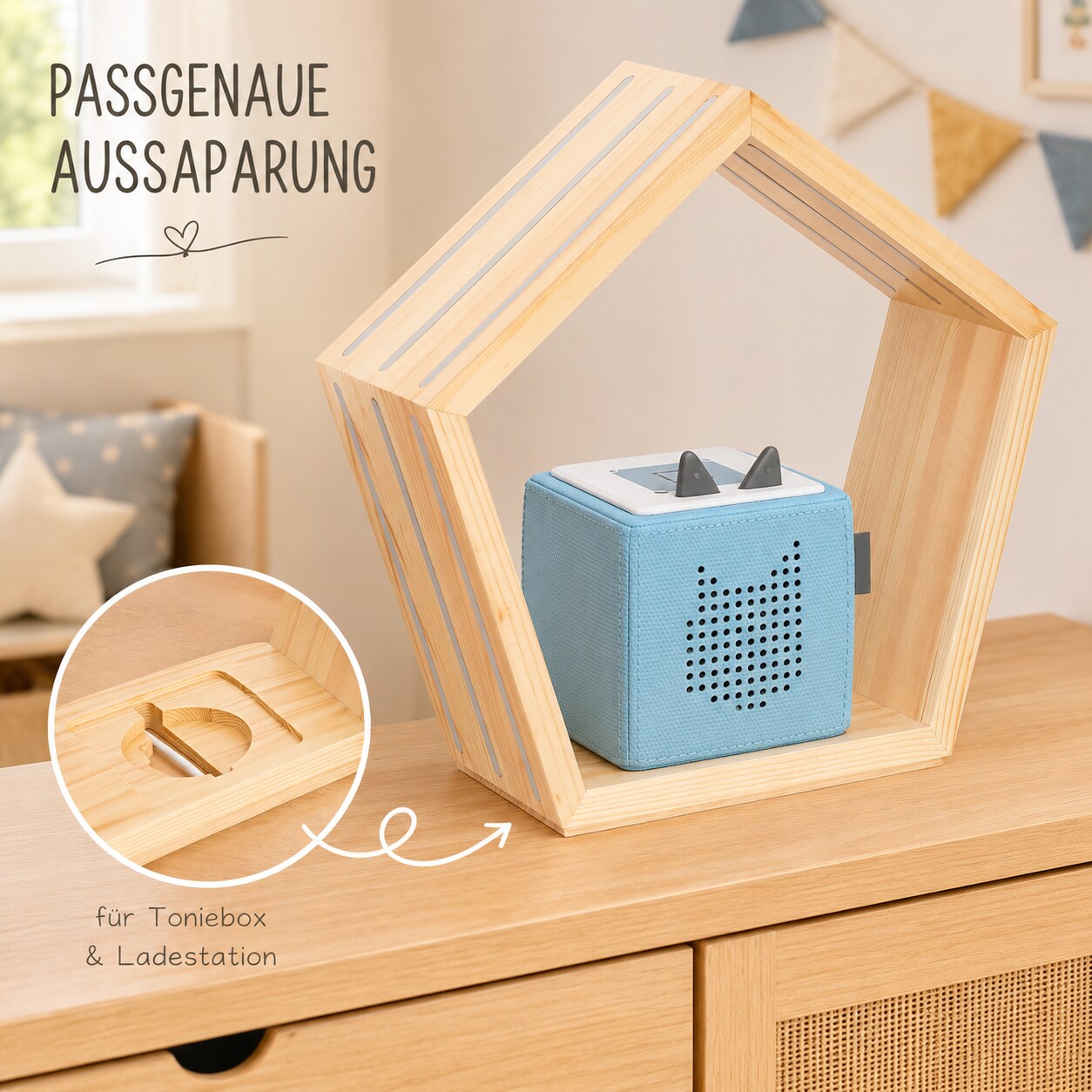 Baby Vivo Regal fr Toniebox mit magnetischer Aufbewahrung fr ber 68  Tonies - Fnfeck online kaufen bei Netto