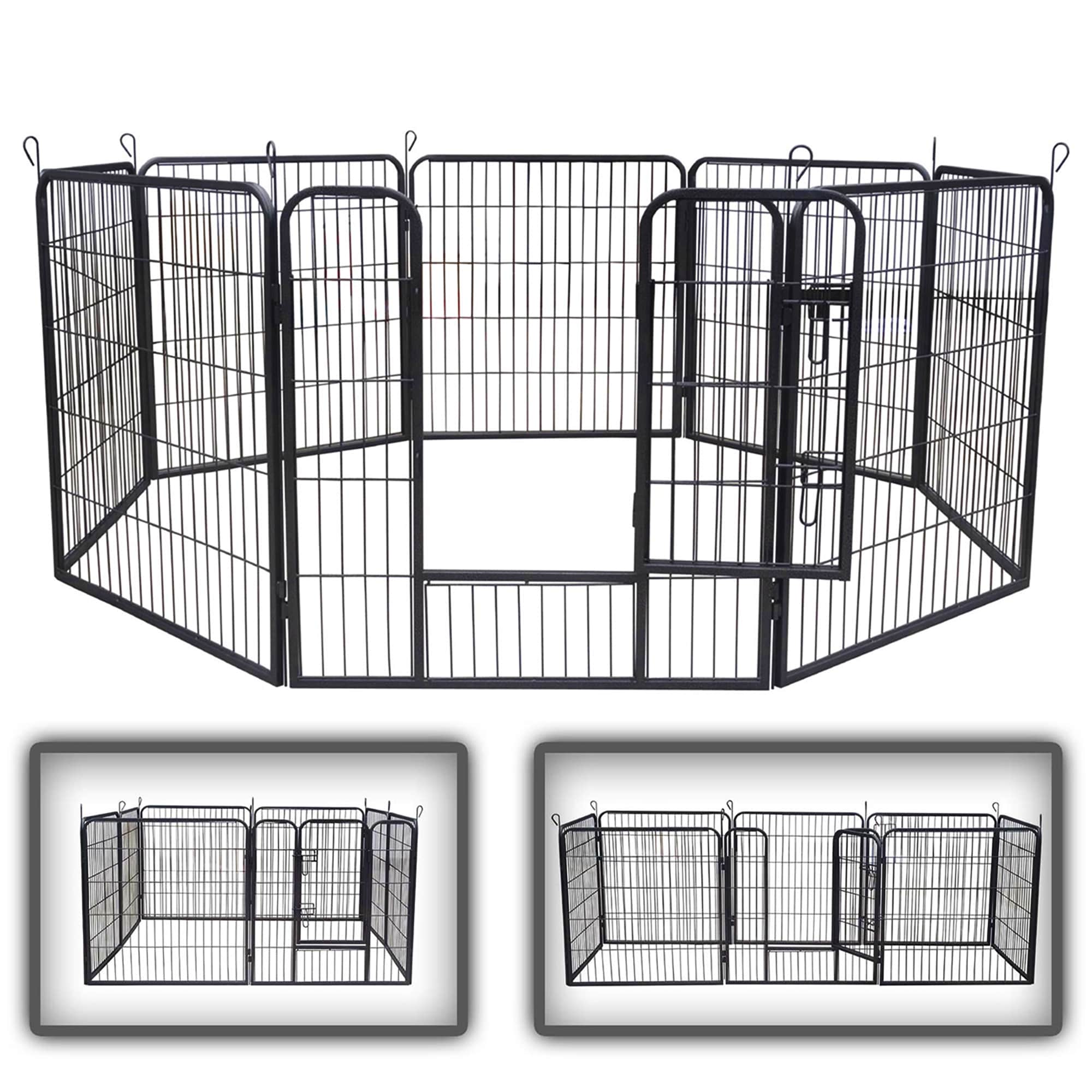 zoomundo Welpenauslauf / Freilaufgehege 8-Eck - L - BLACK EDITION - Bild 1