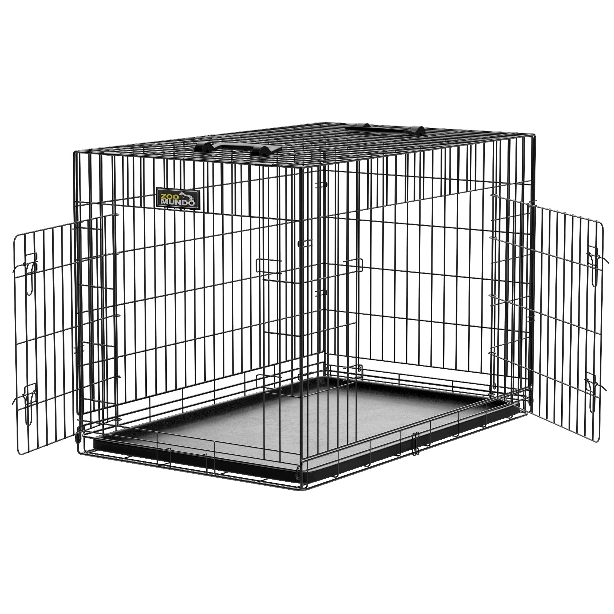 zoomundo Faltbarer Tierk&auml;fig / Transportbox - Gr&ouml;&szlig;e L - BLACK EDITION - Bild 1