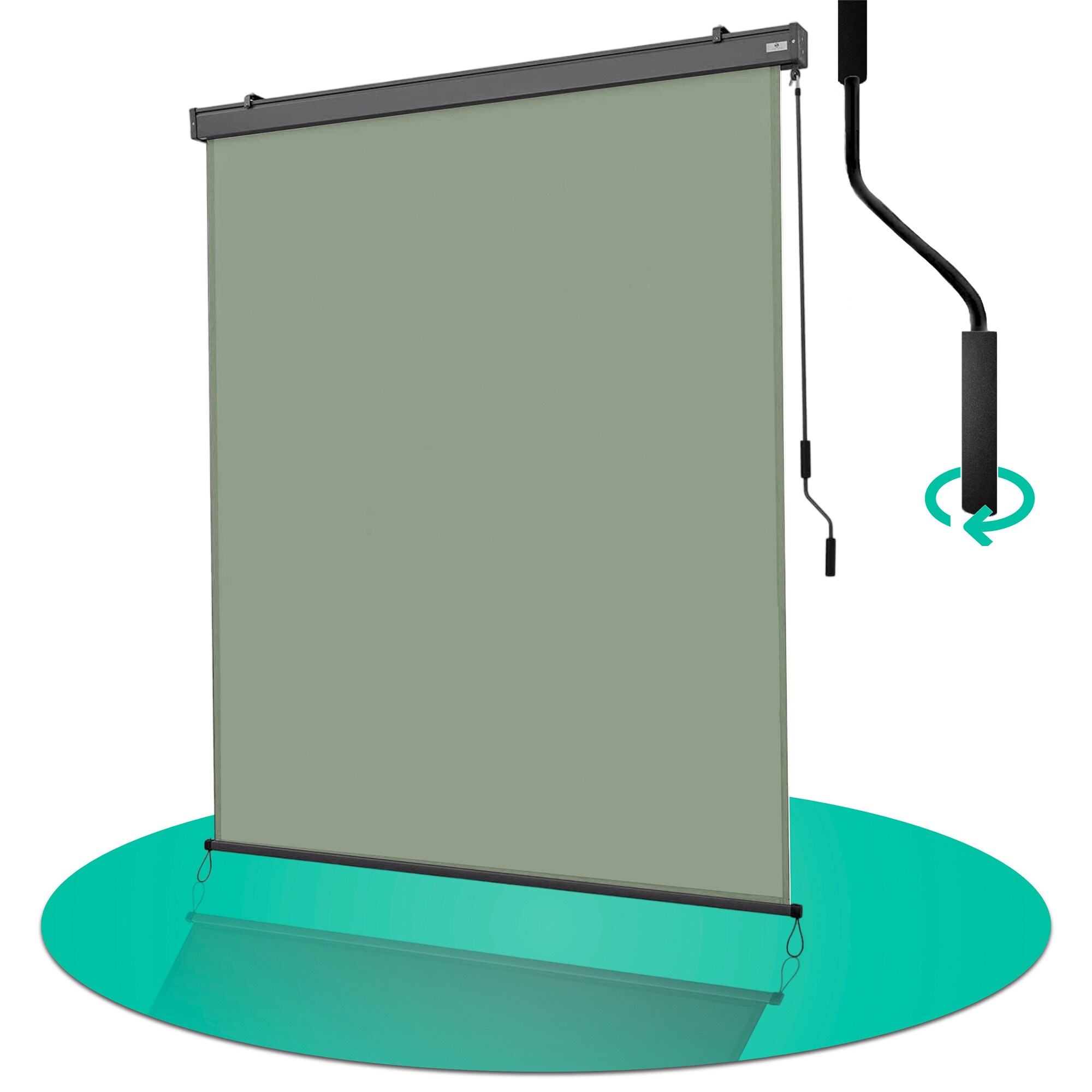 Strattore Ausziehbare Senkrechtmarkise / Vertikalmarkise 160 x 250 cm - Matcha Gr&uuml;n - Bild 1