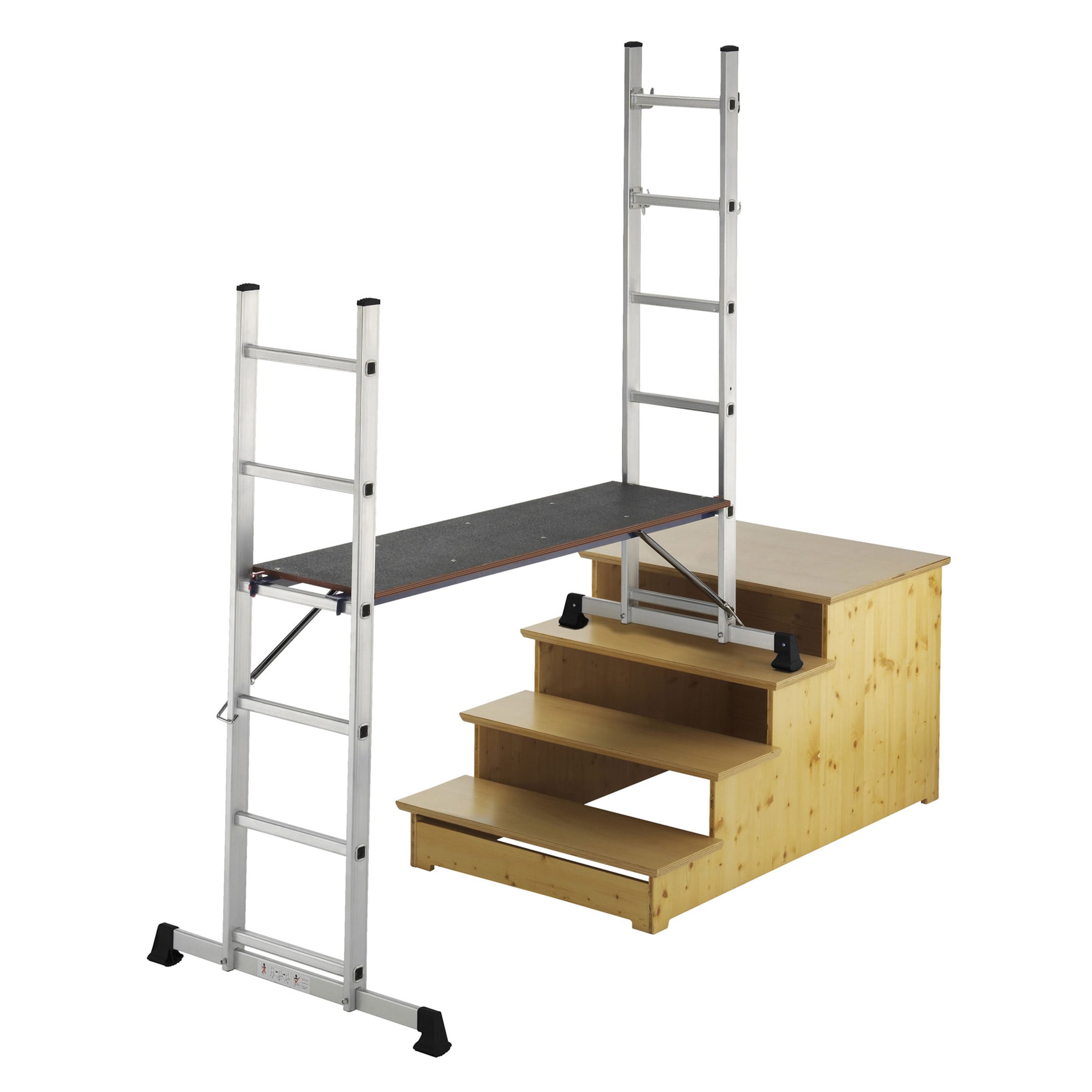 MAXCRAFT Mobile Aluminium Arbeitsb&uuml;hne / Multifunktionsger&uuml;st - Bild 1