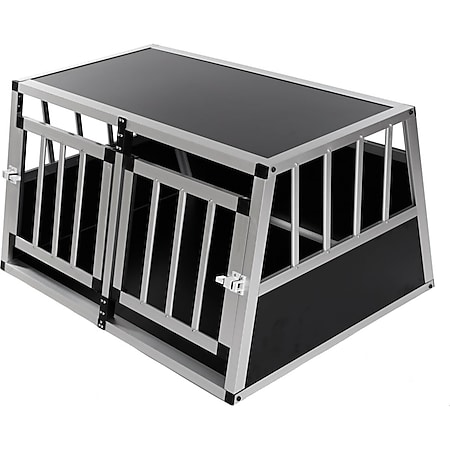zoomundo Hundetransportbox / Kofferraumbox aus Aluminium - 2-Türig Premium - Bild 1