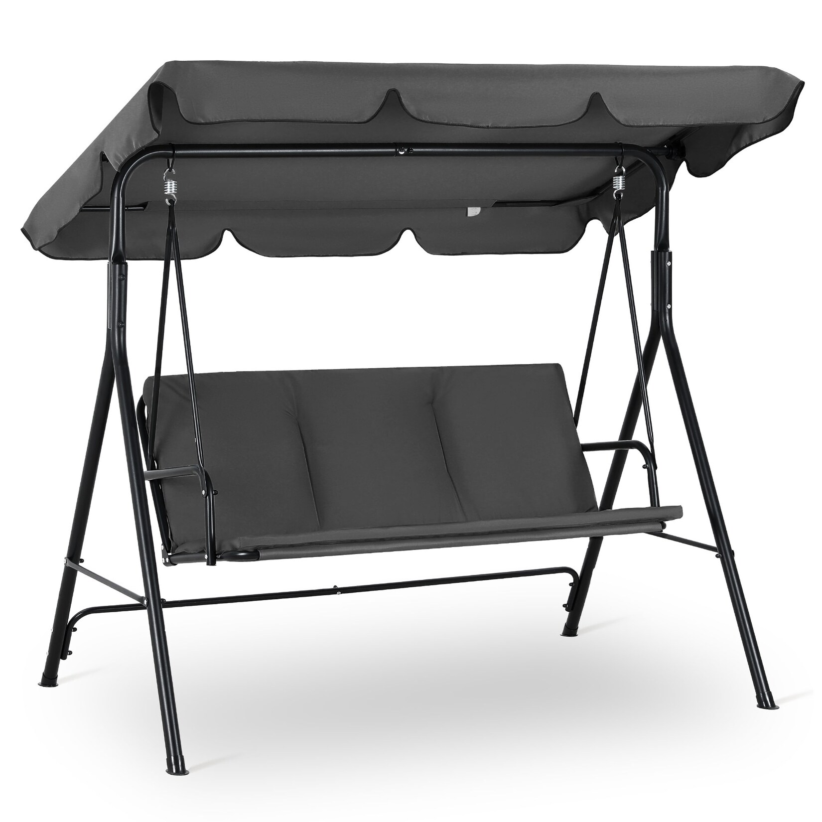 Hollywoodschaukel Gartenschaukel / Gartenliege 175 x 110 x 153 cm - Anthrazit