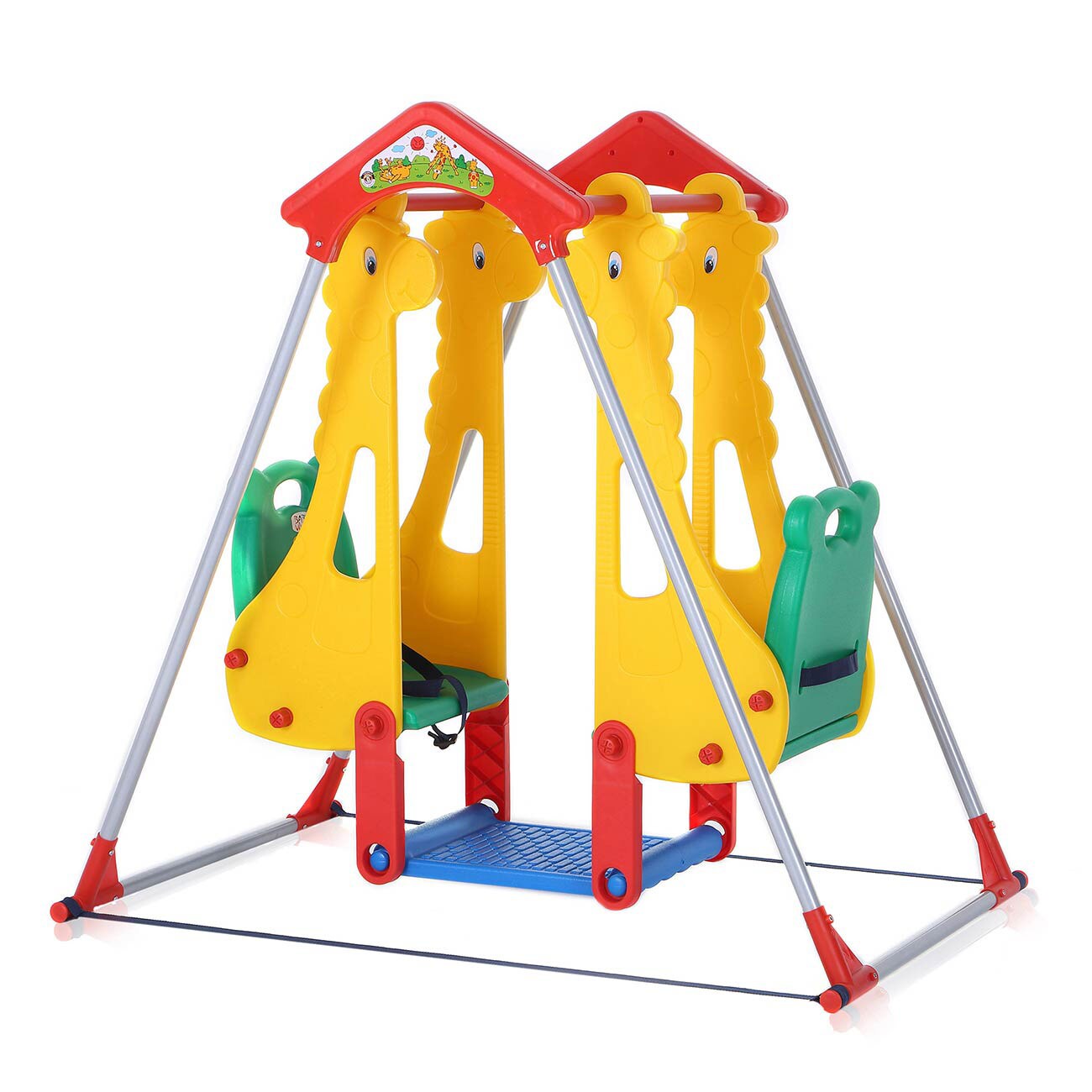 Baby Vivo Spielplatzschaukel / Doppelschaukel für Indoor Outdoor – Zoo | 04260196246064