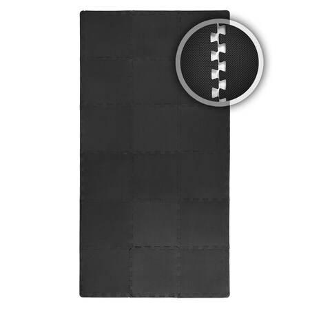 SAMAX EVA Schutzmatten Fitnessmatten Set 30x30 cm - 18 Stück in Schwarz  online kaufen bei Netto