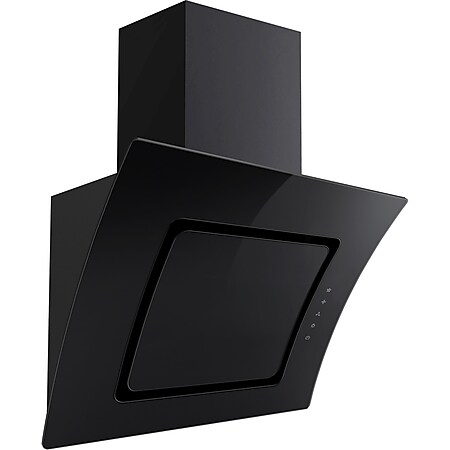 Umluftset Dunstabzugshaube PKM S2-60ABTZ schwarz Glas Kopffreihaube - Bild 1