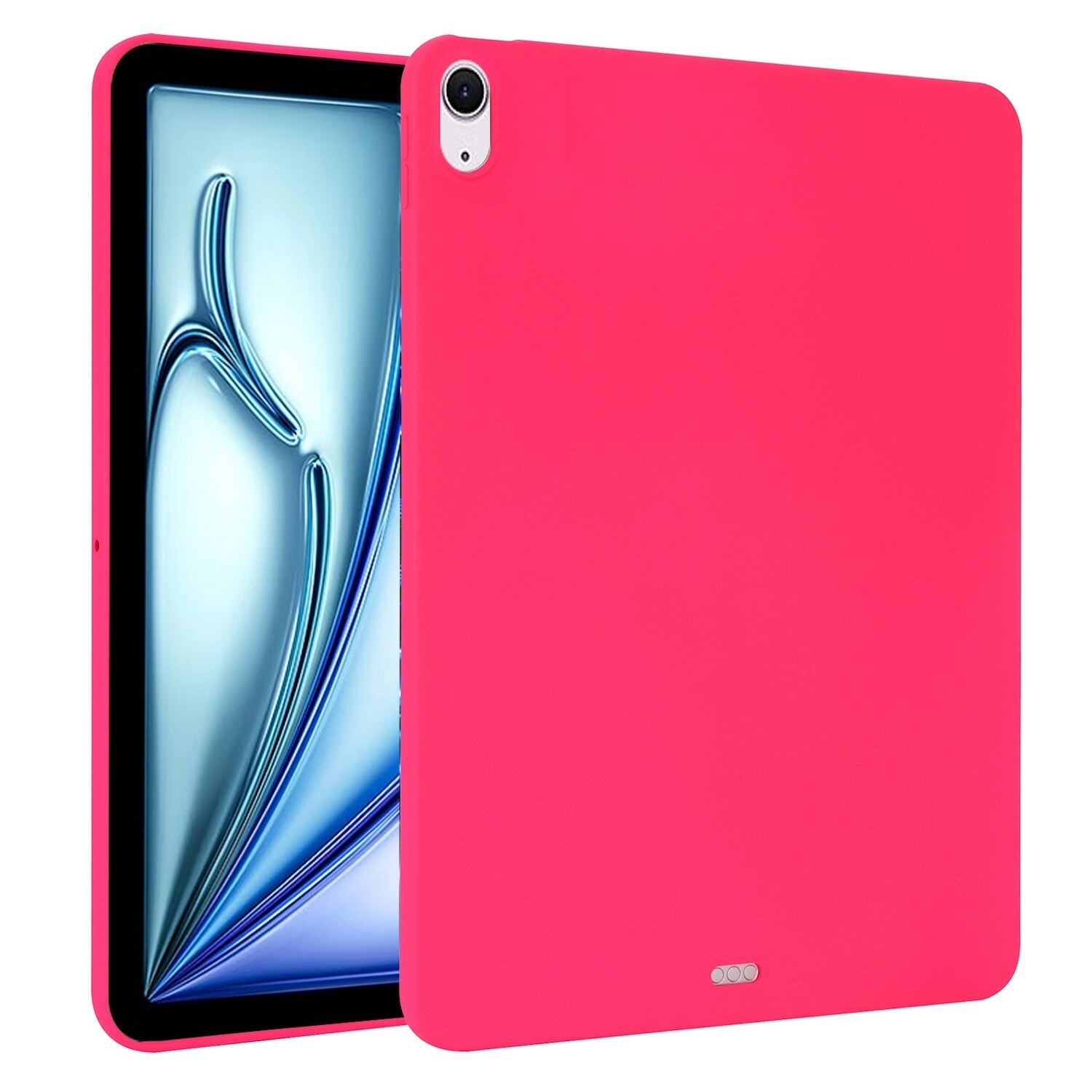 F&uuml;r Apple iPad Air 11 Zoll 2025 / 2024 TPU Silikon H&uuml;lle d&uuml;nn Pink - Bild 1