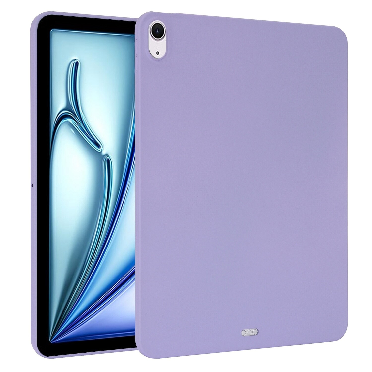 F&uuml;r Apple iPad Air 11 Zoll 2025 / 2024 TPU Silikon H&uuml;lle d&uuml;nn Lila - Bild 1