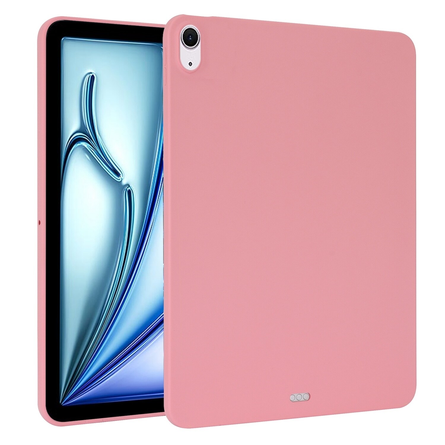 F&uuml;r Apple iPad Air 11 Zoll 2025 / 2024 TPU Silikon H&uuml;lle ultra d&uuml;nn Rosa - Bild 1