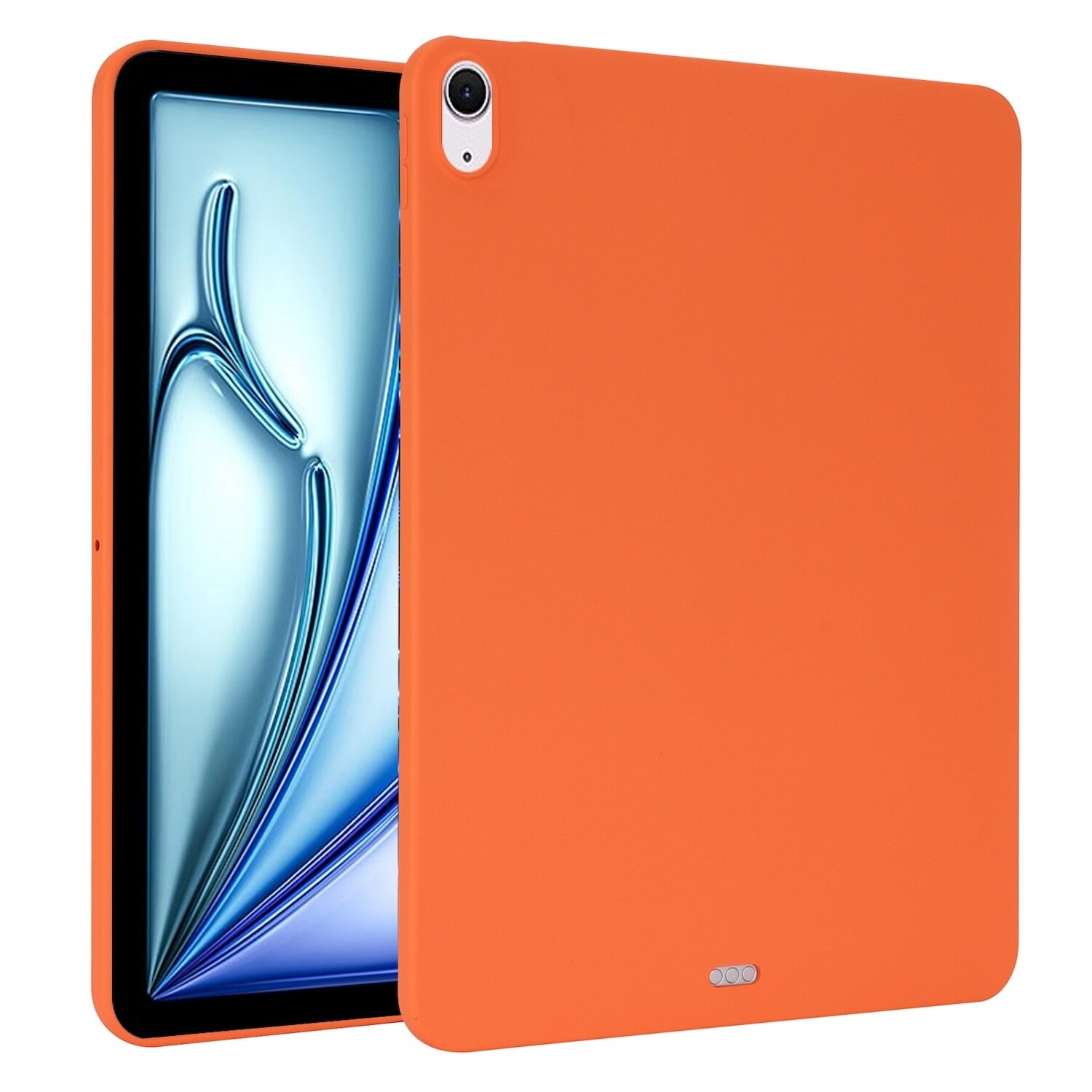 F&uuml;r Apple iPad Air 11 Zoll 2025 / 2024 TPU Silikon H&uuml;lle d&uuml;nn Orange - Bild 1